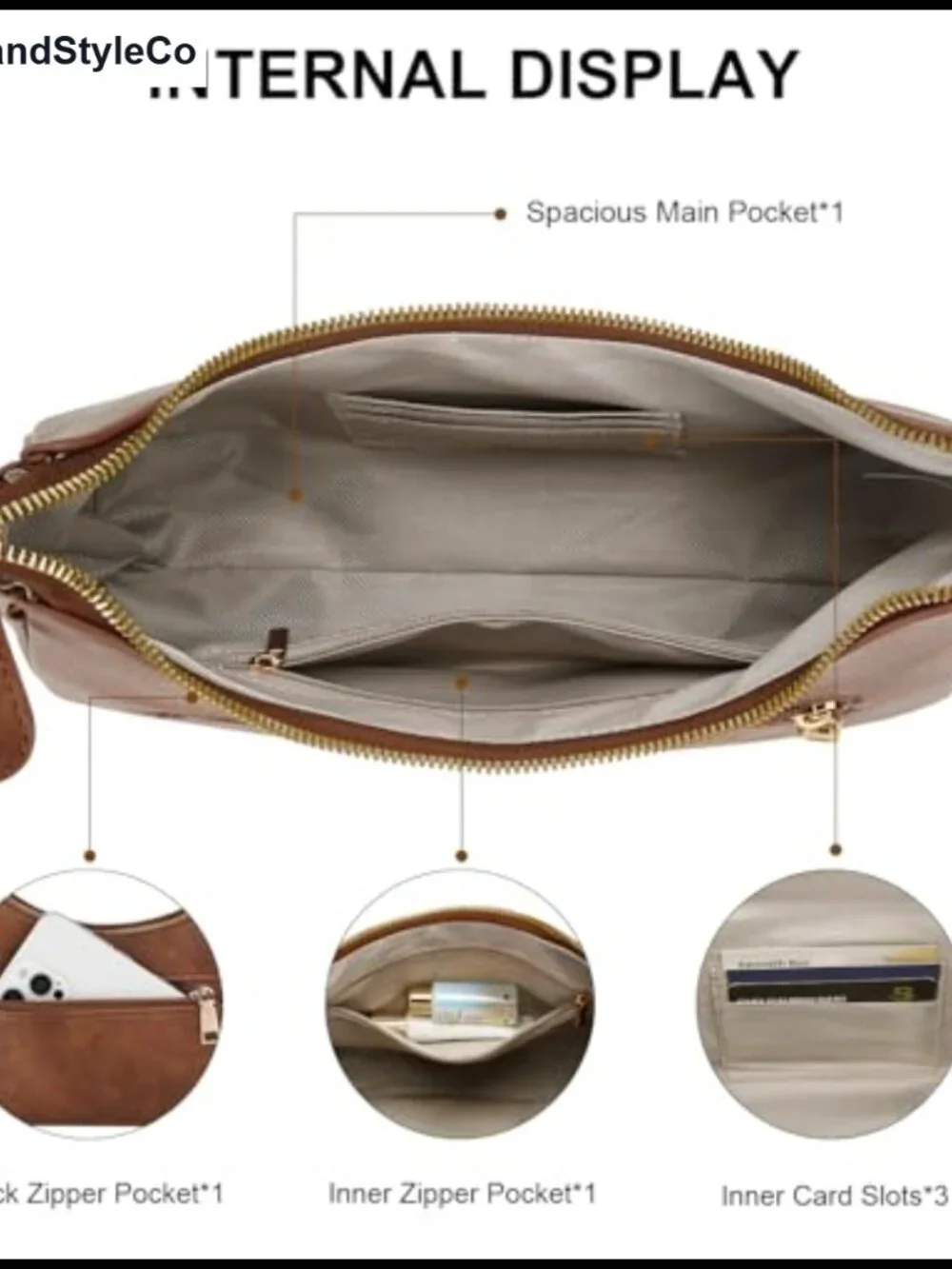 Vintage PU Leather Small Shoulder Bag with Crossbody Strap